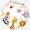 Happy Birthday Star papírtányér 8 db-os 18cm