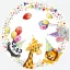 Happy Birthday Star papírtányér 8 db-os 18cm