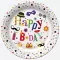 Happy Birthday Funny papírtányér 8 db-os 18cm