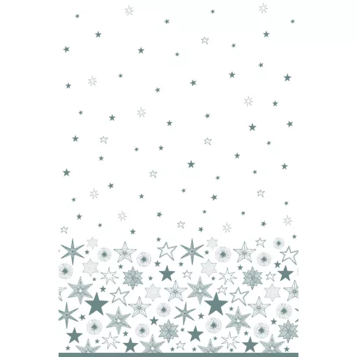 Karácsony Silver Stars papír asztalterítő 120x180cm