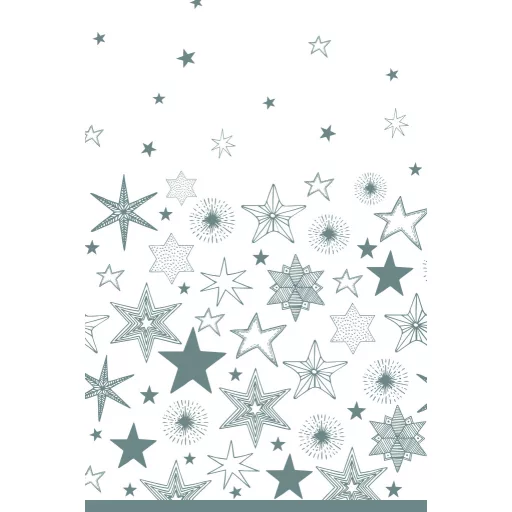 Karácsony Silver Stars papír asztalterítő 120x180cm