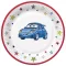 Autó Cartoon papírtányér 8 db-os 22,7cm