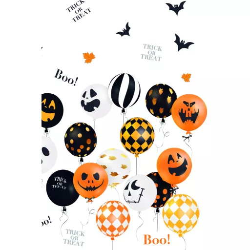 Halloween Scary Balloons papír asztalterítő 120x180cm