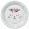 Cicás Flowers Wreath papírtányér 8 db-os 22,7cm
