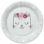 Cicás Flowers Wreath papírtányér 8 db-os 22,7cm