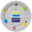 Happy Birthday Gifts and Garlands papírtányér 8 db-os 22,7cm