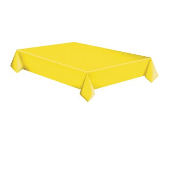 Sárga White Dots papír asztalterítő 120x180cm