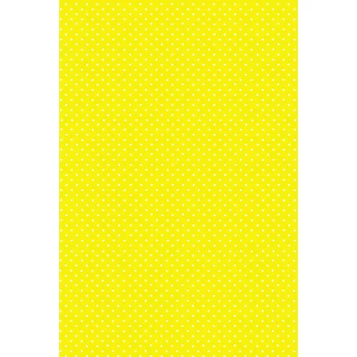 Sárga White Dots papír asztalterítő 120x180cm