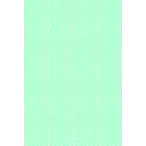 Menta zöld White Dots papír asztalterítő 120x180cm