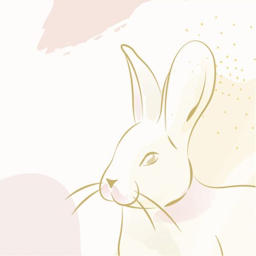 Húsvét Gold Template szalvéta 20 db-os 33x33cm