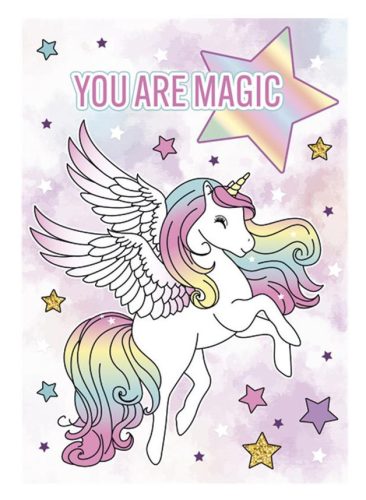 Unikornis You are Magic A/4 gumis mappa