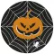 Halloween Scary Black papírtányér 8 db-os 22,7cm