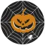 Halloween Scary Black papírtányér 8 db-os 22,7cm