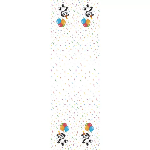 Állatos Funny Panda papír asztalterítő 120x180cm