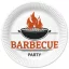 Barbecue Party papírtányér 8 db-os 22,7cm