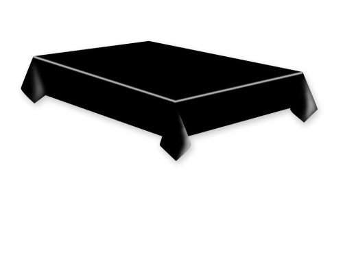 Fekete Dark papír asztalterítő 120x180cm