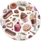 Desszert Coffee and Sweets papírtányér 8 db-os 18cm