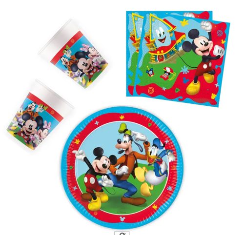 Disney Mickey Rock the House party szett 36 db-os 23cm-es tányérral