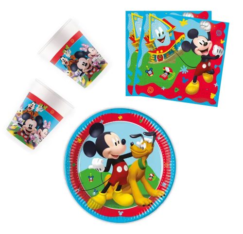 Disney Mickey Rock the House party szett 36 db-os 20cm-es tányérral