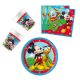 Disney Mickey Rock the House party szett 36 db-os 20cm-es tányérral