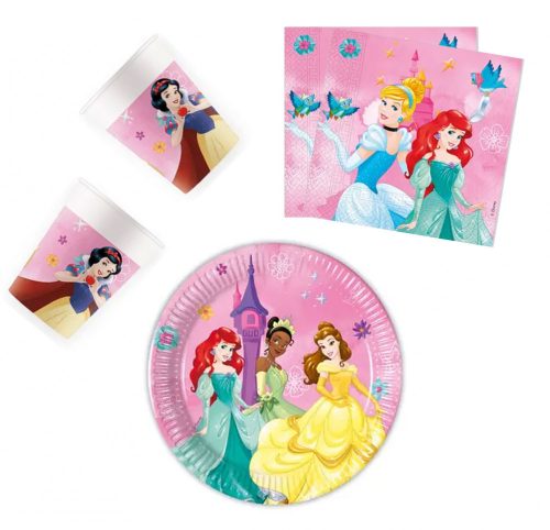 Disney Princess Live Your Story, Hercegnők party szett 36 db-os 20 cm-es tányérral