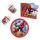 Spiderman Crime Fighter, Pókember party szett 36 db-os 20 cm-es tányérral