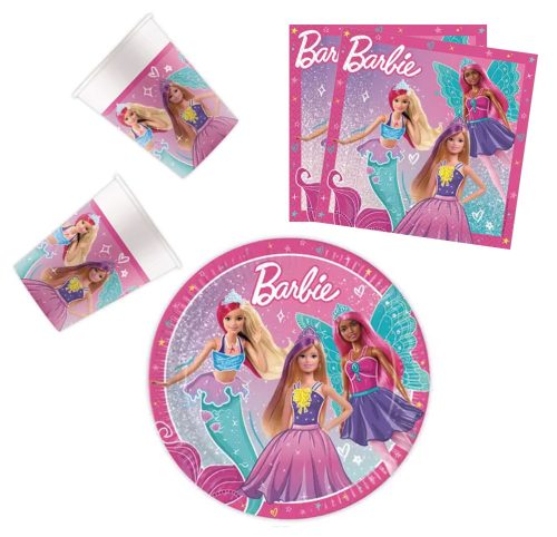 Barbie Fantasy party szett 36 db-os 23cm-es tányérral
