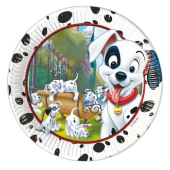 Disney 101 Dalmatians, Kiskutya Papírtányér 8 db-os 23 cm