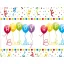 Happy Birthday Streamers asztalterítő 120x180cm