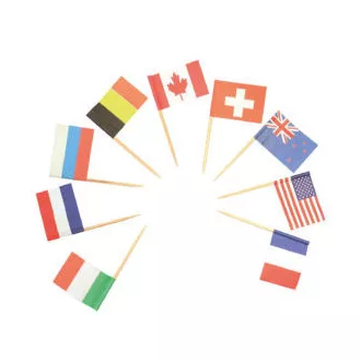 Zászlós díszítő pálca 24 db-os