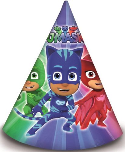 PJ Masks, Pizsihősök Parti kalap, csákó 6 db-os