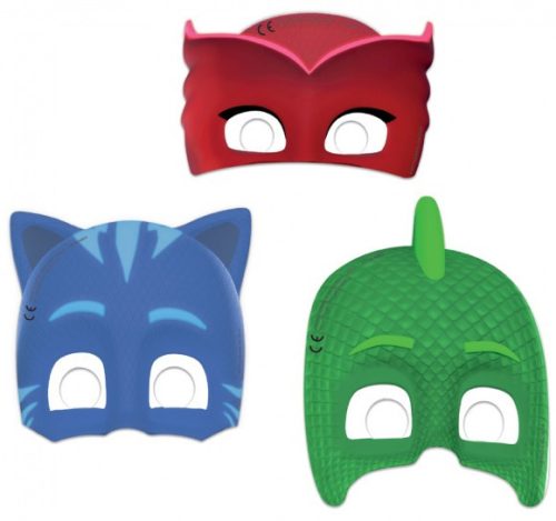 PJ Masks, Pizsihősök Maszk, álarc 6 db-os