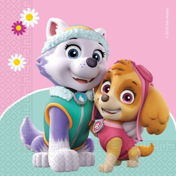   Paw Patrol Skye and Everest, Mancs Őrjárat szalvéta 20 db-os