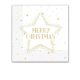 Gold Merry Christmas Star, Karácsony szalvéta 20 db-os