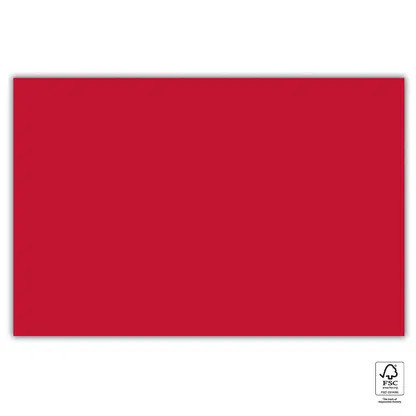 Procos Red Unicolour, Piros papír asztalterítő 120x180cm