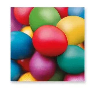 Colorful Easter Eggs, Húsvét szalvéta 20 db-os