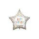Happy Birthday Bright Star fólia lufi 46 cm