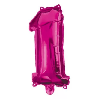 Hot Pink 1-es szám fólia lufi 95 cm