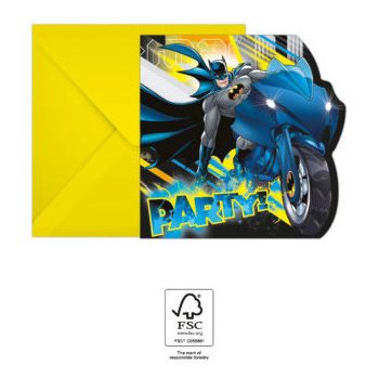 Batman Rogue Rage Party meghívó 6 db-os FSC