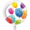Sparkling Balloons, Lufis papírtányér 8 db-os 23cm FSC