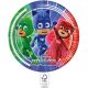 PJ Masks, Pizsihősök papírtányér 8 db-os 23 cm FSC