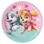 Paw Patrol Skye and Everest, Mancs Őrjárat papírtányér 8 db-os 23 cm FSC