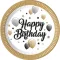 Milestone, Happy Birthday papírtányér 8 db-os 23 cm FSC