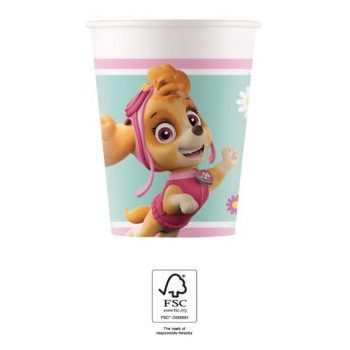   Paw Patrol Skye and Everest, Mancs Őrjárat papír pohár 8 db-os 200 ml FSC