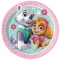 Paw Patrol Skye and Everest, Mancs Őrjárat papírtányér 8 db-os 19,5 cm FSC