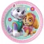Paw Patrol Skye and Everest, Mancs Őrjárat papírtányér 8 db-os 19,5 cm FSC