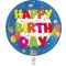Kokliko Happy Birthday papírtányér 8 db-os 20 cm FSC