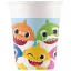 Baby Shark papír pohár 8 db-os 200ml