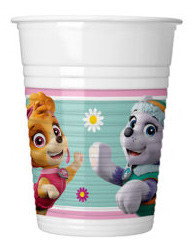 Paw Patrol Skye and Everest, Mancs Őrjárat műanyag pohár 8 db-os 200 ml