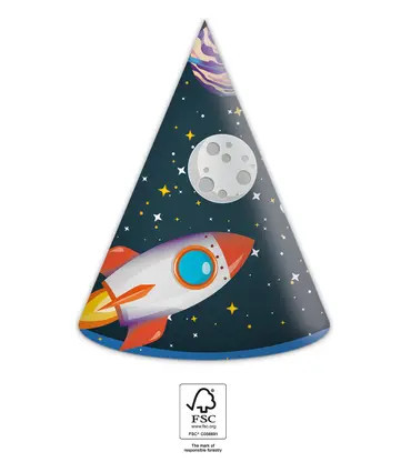 Rocket Space, Űr Parti kalap, csákó 6 db-os FSC